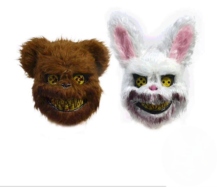 萬聖節面具/血腥面具/血腥兔子面具/血腥泰迪熊面具