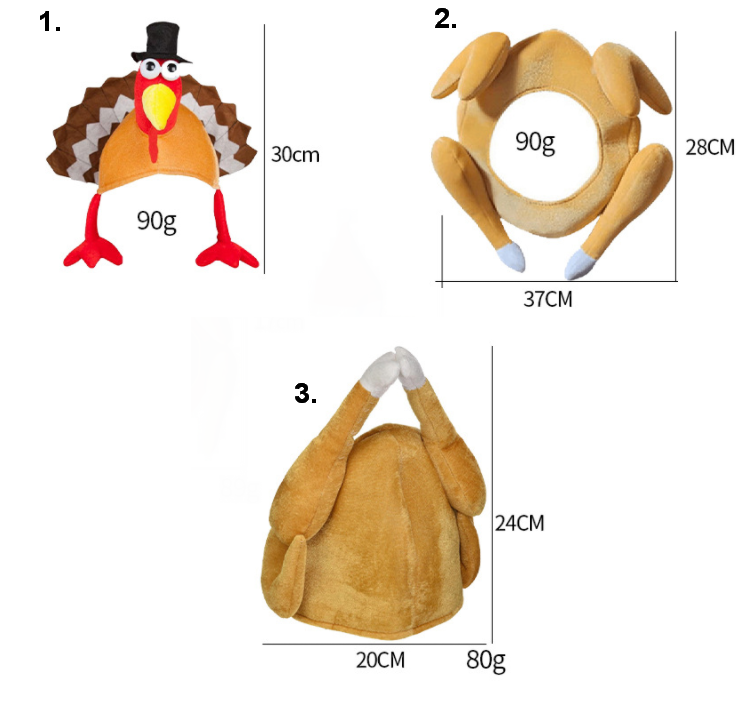 造型帽子/動物帽/烤雞帽/火雞帽/雞帽