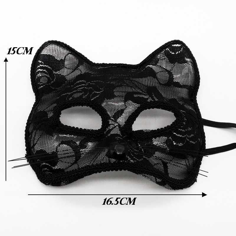 蕾絲貓面具