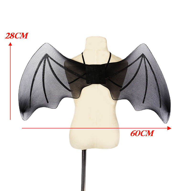 黑色金蔥蝙蝠翅膀