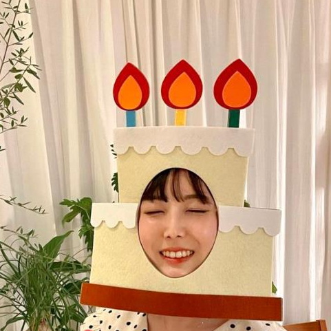 生日蠟燭蛋糕面具