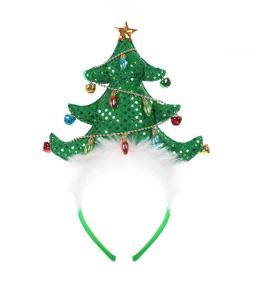 聖誕樹髮箍/有聲鈴鐺聖誕樹髮箍