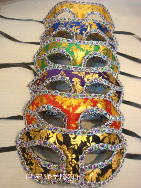 金箔包布面具