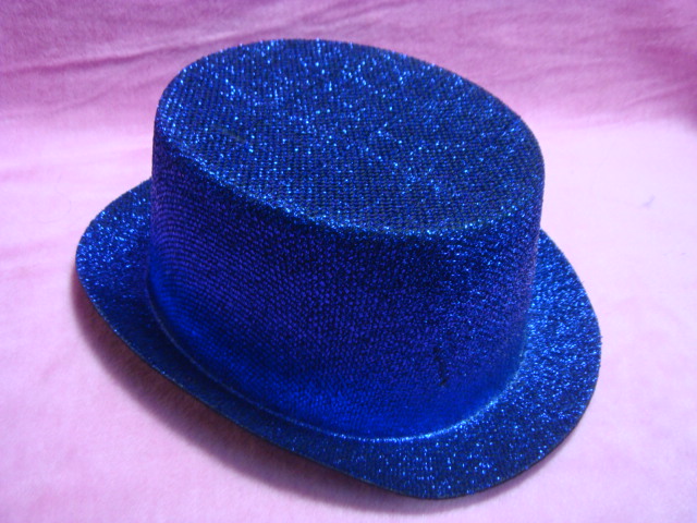 金蔥帽平頂-藍色