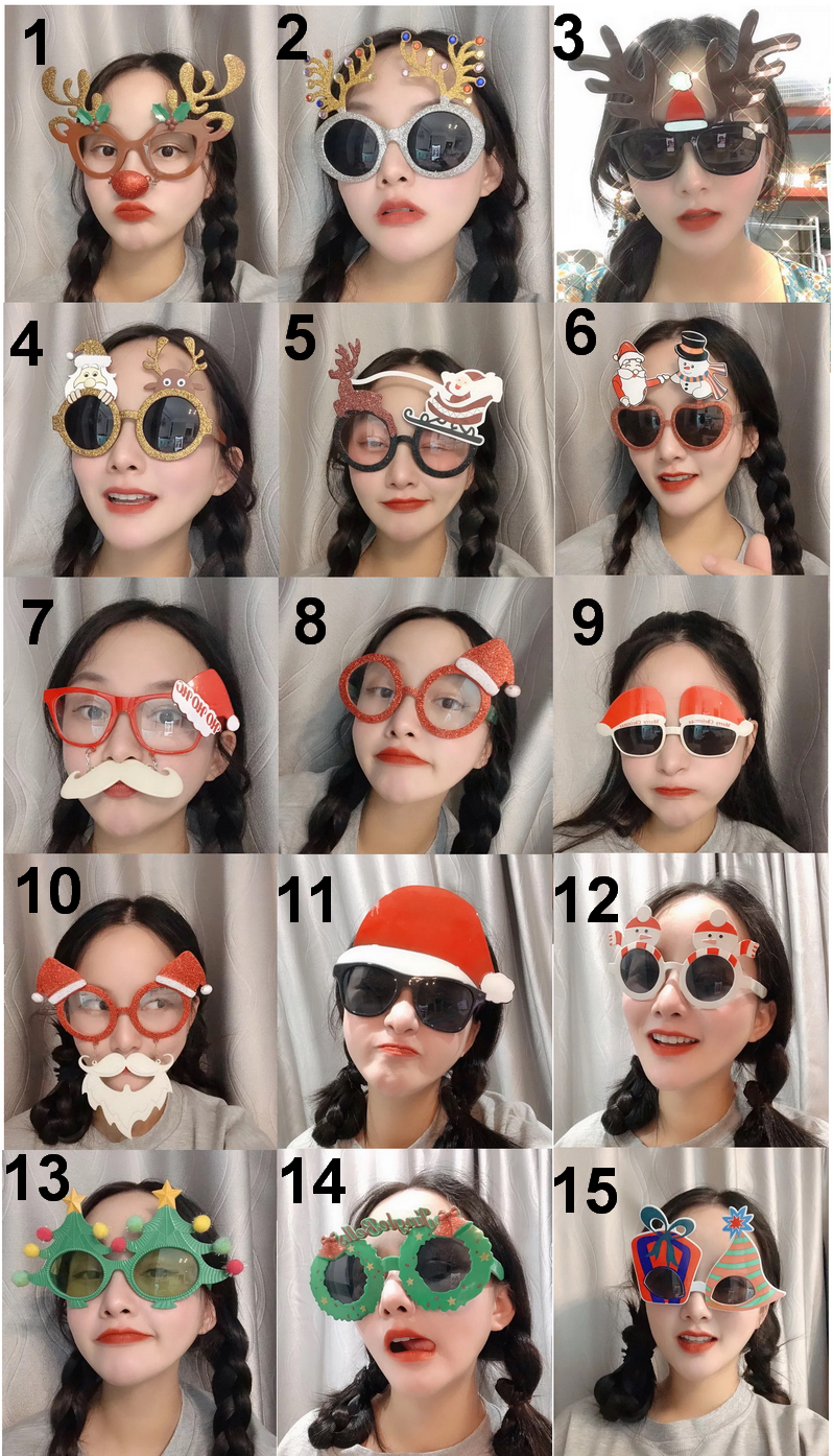 聖誕節服裝配件/聖誕眼鏡/麋鹿眼鏡/老公公眼鏡/雪人眼鏡/聖誕造型眼鏡